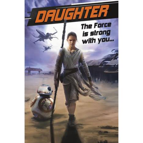 Daughter Star Wars Birthday Card £2.49